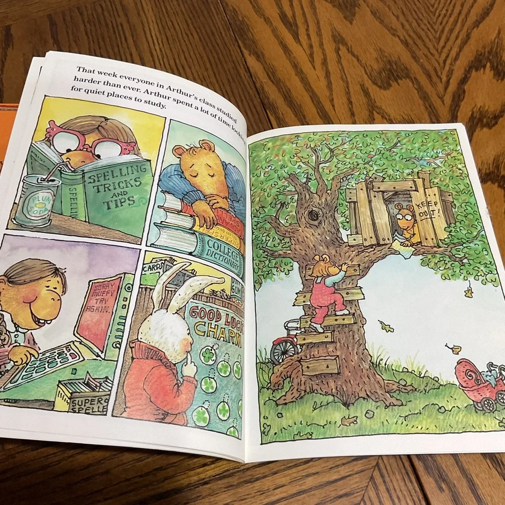 3 Arthur books and 3 Fly Guy books